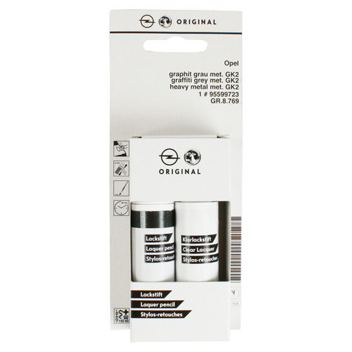 Original Opel Paint Pen Set Graphite Grey Graphite Grey Gk2 4b With Clear Varnish Ebay